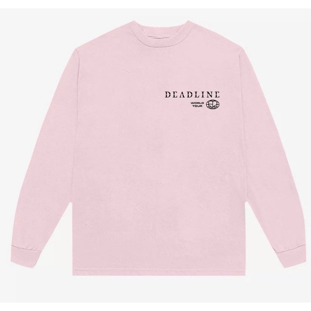 BLACKPINK Long Sleeve T Shirt S Pink Deadline World Tour Hot Topic NEW